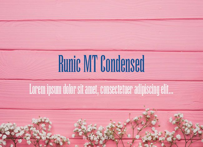 Runic MT Condensed example